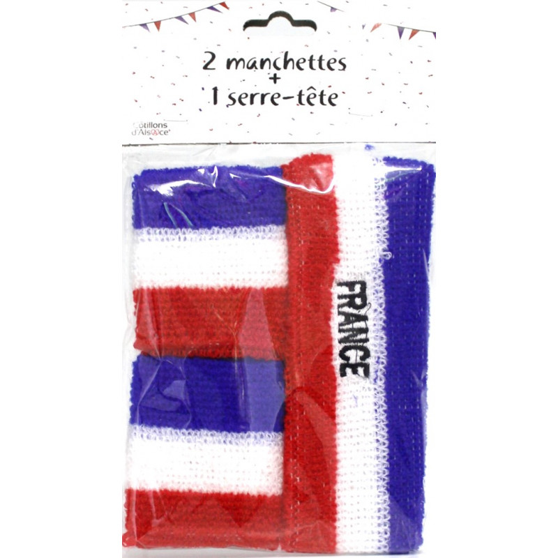 2 manchettes + 1 bandeau supporter France
