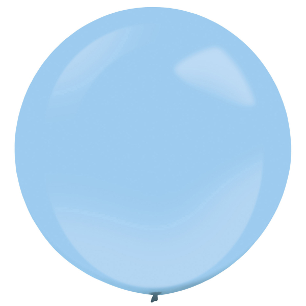 4 ballons latex bleu pastel 60 cm