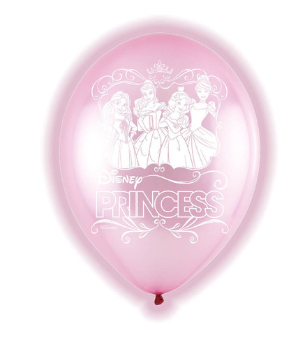 5 Ballons LED Princesse Disney