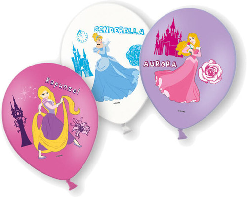 6 Ballons Princesses Disney