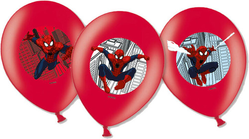 6 Ballons Spiderman