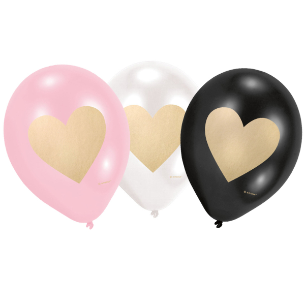 6 ballons latex love