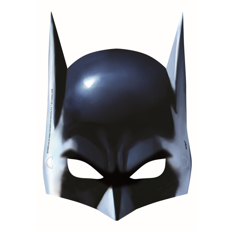 8 Masques papier Batman