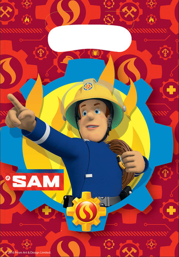 8 Sachets Plastique Sam le pompier