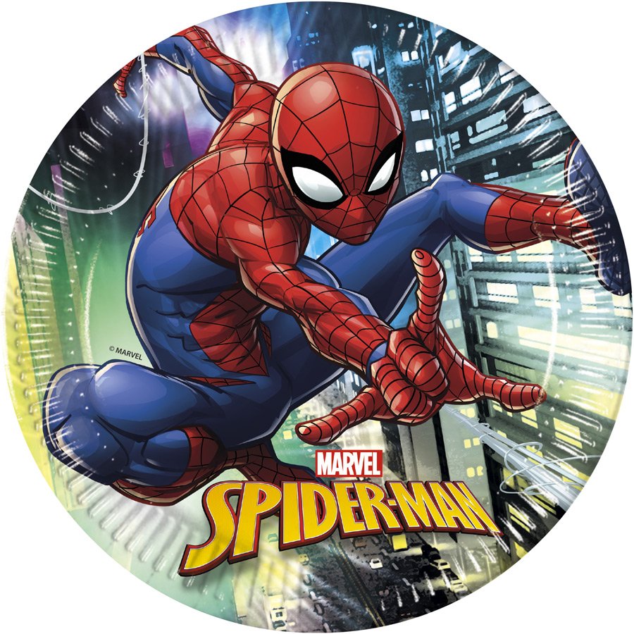 8 assiettes Spiderman Crime Fighter
