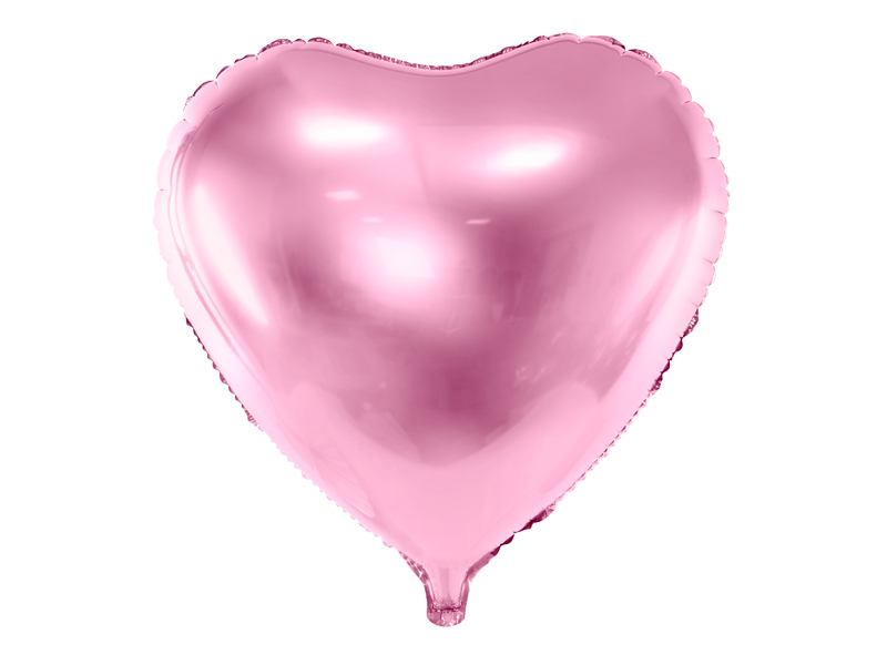 Ballon Mylar Cœur rose clair 45 cm