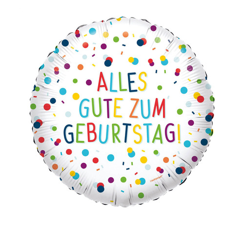 Ballon hélium Confetti Birthday