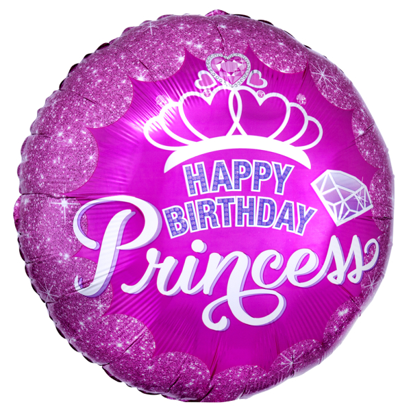 Ballon hélium Happy Birthday Princess