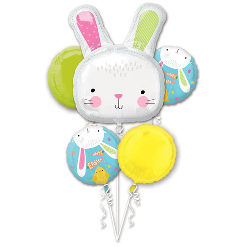 Bouquet de 5 Ballons Hello Bunny