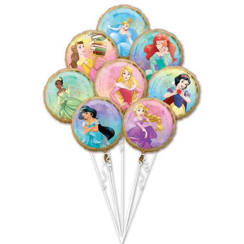 Bouquet de 8 Ballons Princesses Disney