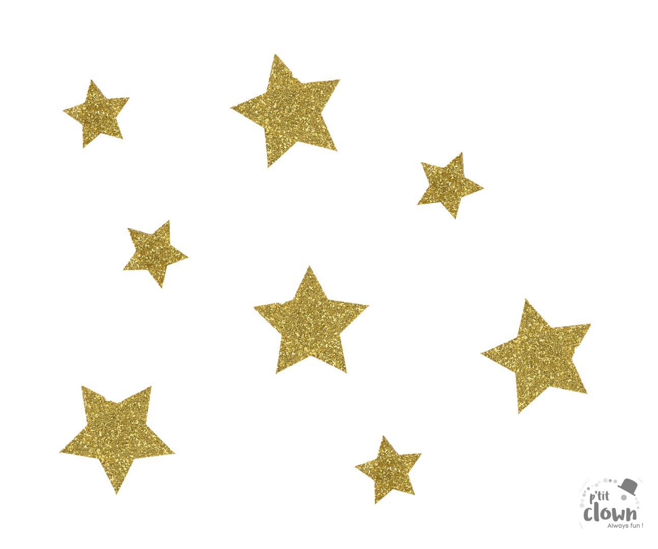 Confetti étoiles dorées