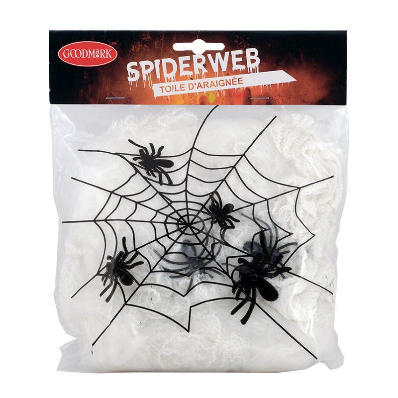 Toile d'araignée 28 gr + 2 araignées
