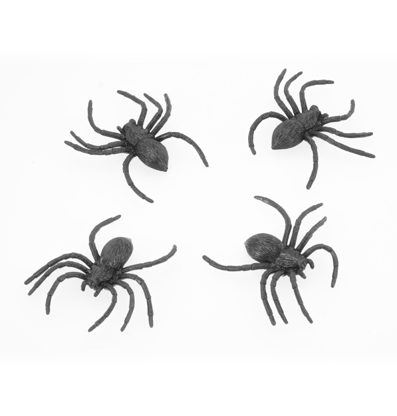 4 araignées noires