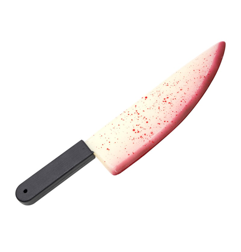 faux couteau ensanglanté phosphorescent