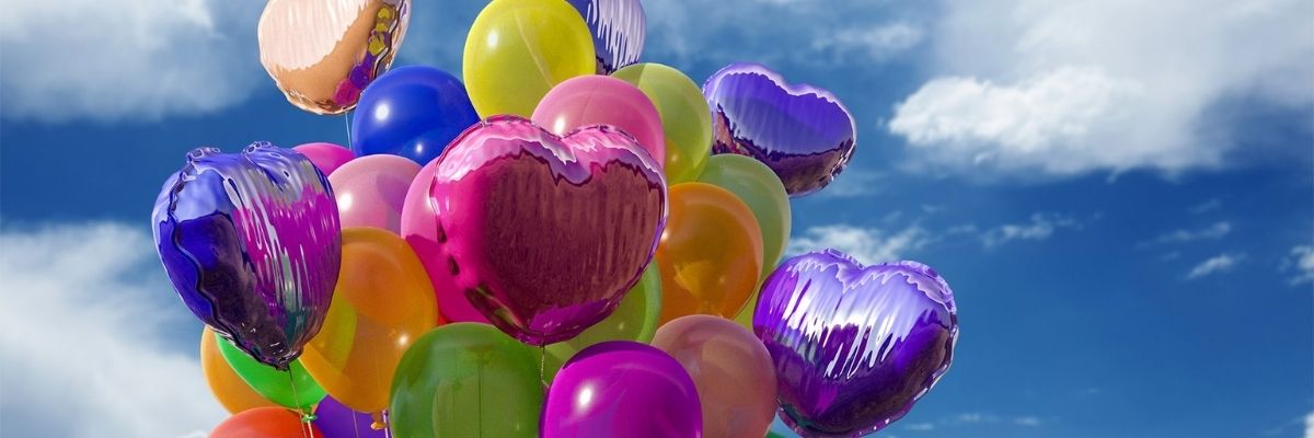 Bouteille Hélium 30 ballons et bolduc - My Party Kidz