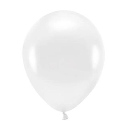 Ballons métallisés blancs