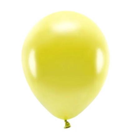 Ballons métallisés jaunes