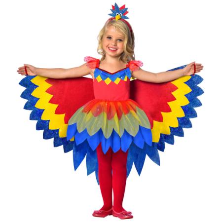 Costume fille perroquet