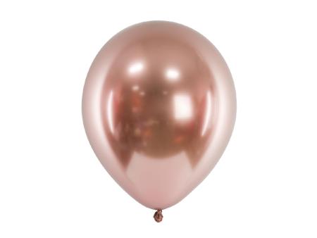 Ballons Glossy 30 cm, or rose