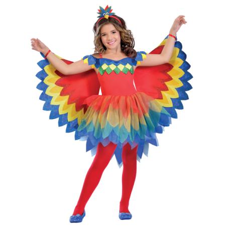 Costume fille perroquet