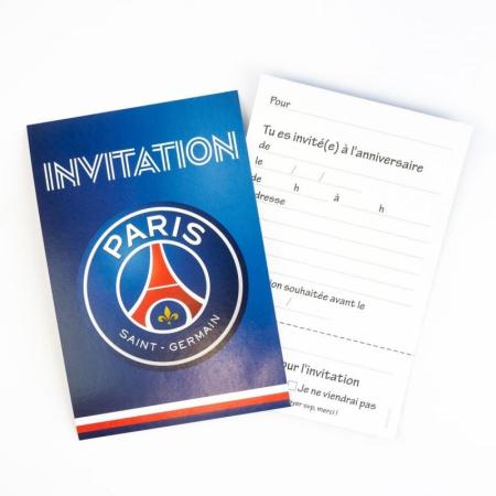 6 invitations PSG