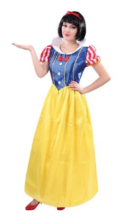 Costume Princesse jaune bleu