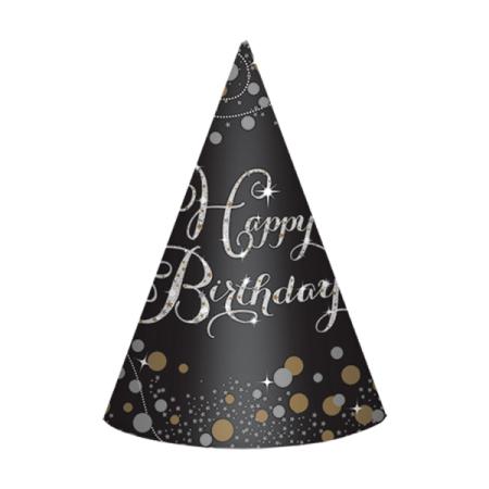 8 Chapeaux Cones Sparkling Gold Celebrations