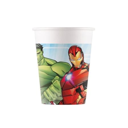 Lot de 8 gobelets Avengers 200 ml