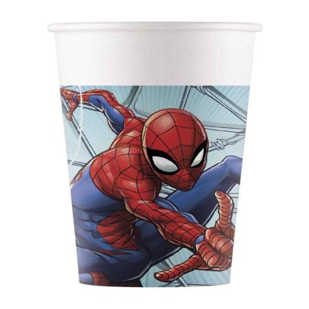 Lot de 8 gobelets Spiderman 200 ml