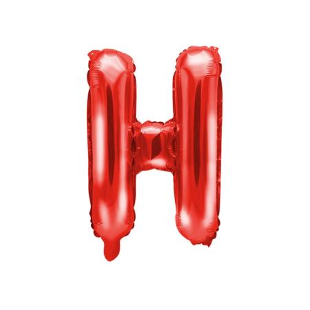 Ballon aluminium Lettre H Rouge