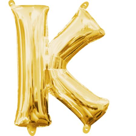 Ballon Minishape lettre K or 25 X 33 cm