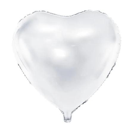 Ballon coeur blanc
