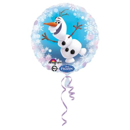 Ballon aluminium OLAF thème Frozen taille 43 cm