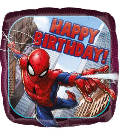Ballon Spiderman carré
