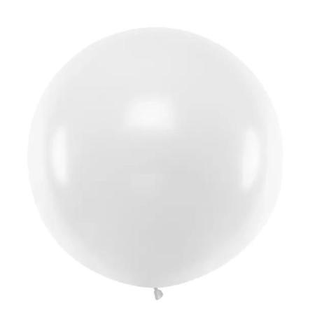 Ballon géant blanc pastel
