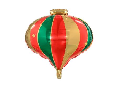 Ballon en Mylar Boule de Noël, 51 x 49 cm