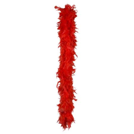 Accessoire boa à plumes rouge 180 cm 50 g