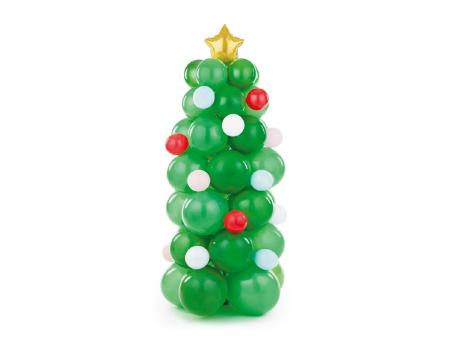 Bouquet de ballons - Sapin de Noël mélange de couleurs 65x161 cm