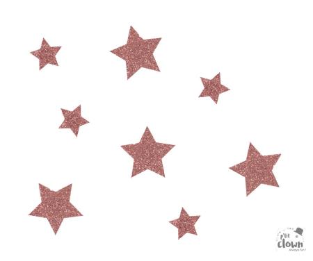 Confetti Party 50 étoile rose