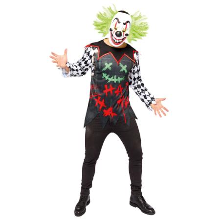Costume Halloween Homme Clown effrayant taille M/L