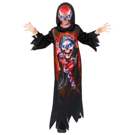 Déguisement Halloween tenue complète gaming reaper 6 - 8ans 128 cm