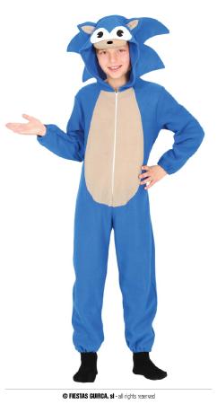 Costume complet de Kigurumimi bleu 7-9 ans