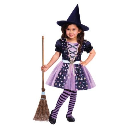 Costume de sorcière étoilée pour fille 6/8ans 128 cm Halloween