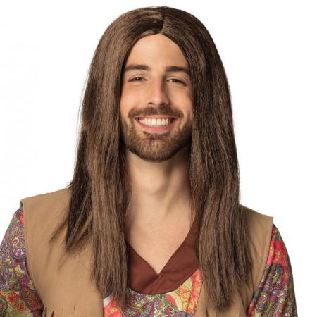 perruque cheveux longs hippie