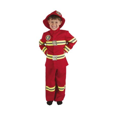 costume pompier rouge