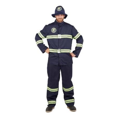 costume pompier bleu S/M
