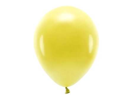 Ballons Eco 30 cm métallisés jaune foncé x10