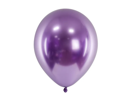 50 ballons violet glossy