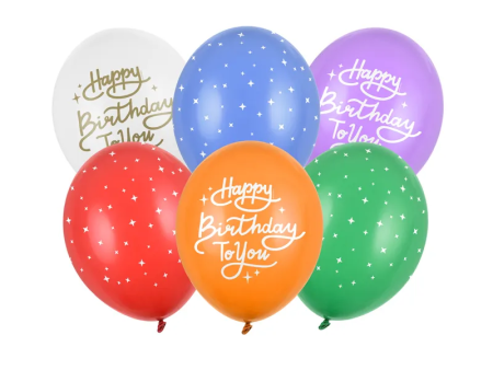 6 ballons birthday