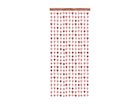 Rideau - Coeur or rosé 100x245 cm